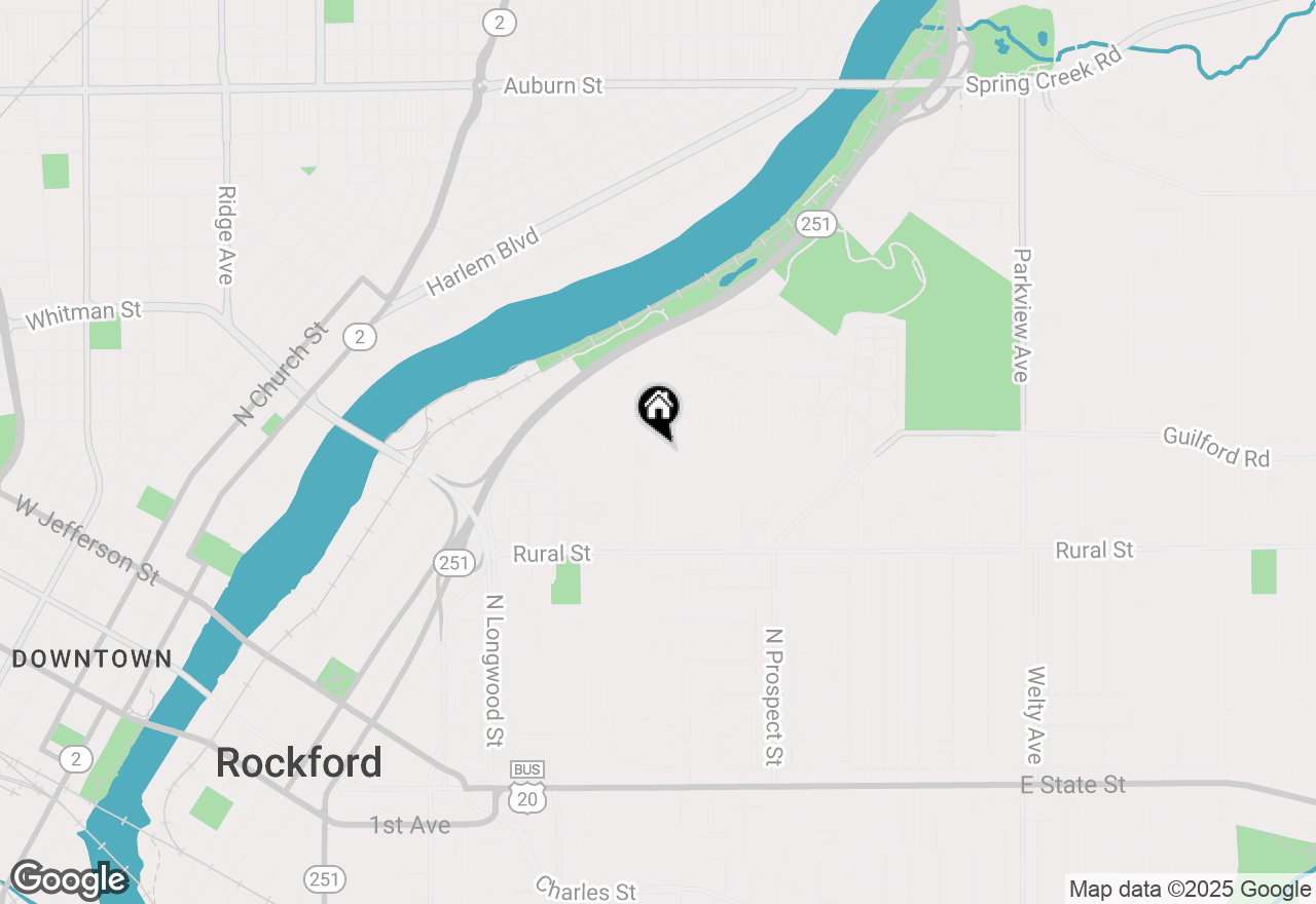 Map of 1370 Brown Hills Road, Rockford, IL 61107