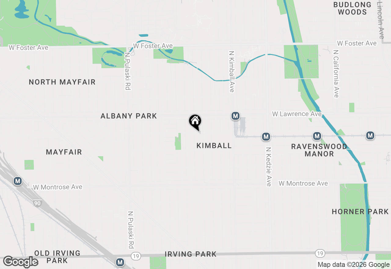 Map of 3607 W Leland Avenue #3, Chicago, IL 60625