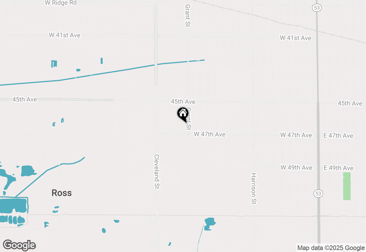 Map of 4645 Hayes Street, Gary, IN 46408