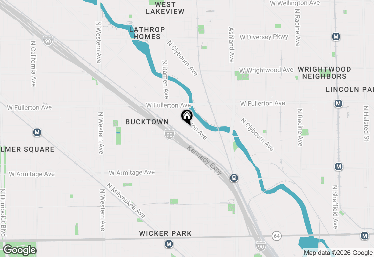 Map of 2243 N Lister Avenue #402, Chicago, IL 60614