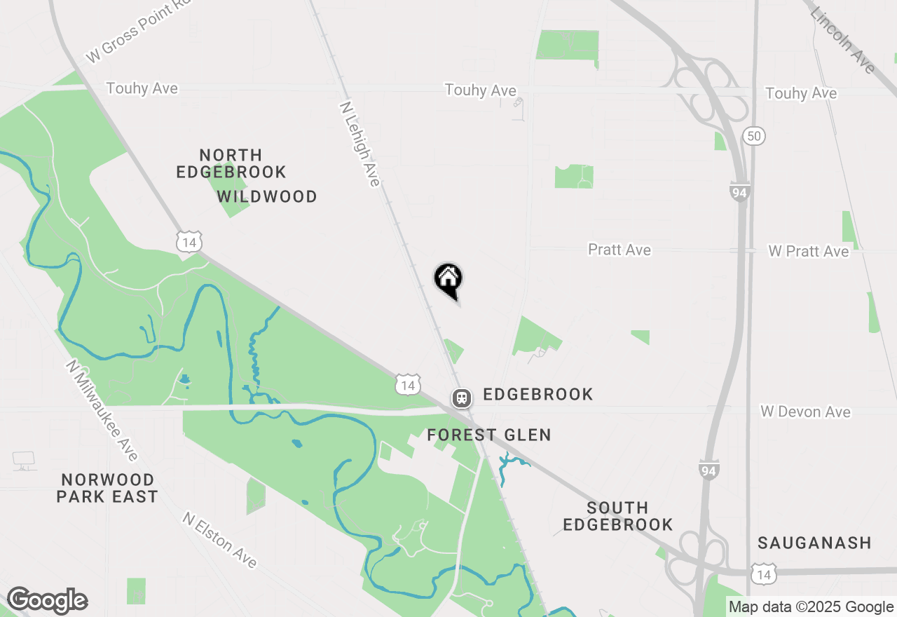 Map of 6657 N Hiawatha Avenue, Chicago, IL 60646