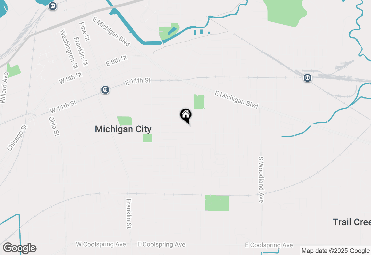 Map of 808 E Homer Street, Michigan City, IN 46360