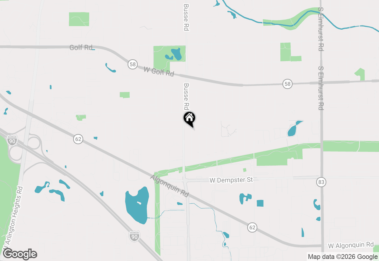 Map of 1408 S Fern Drive, Mount Prospect, IL 60056