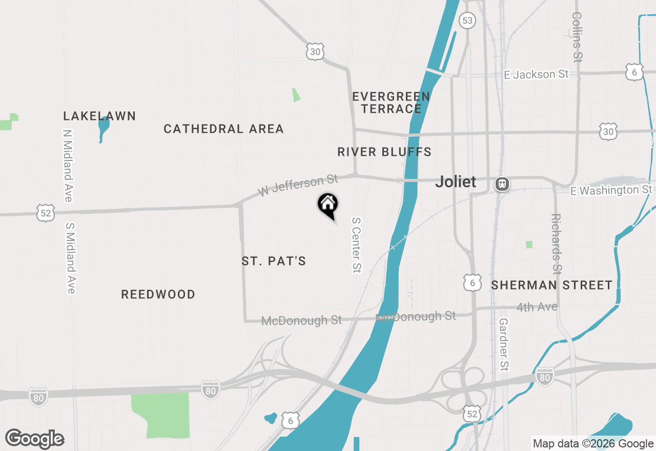 Map of 427 W Marion Street, Joliet, IL 60436