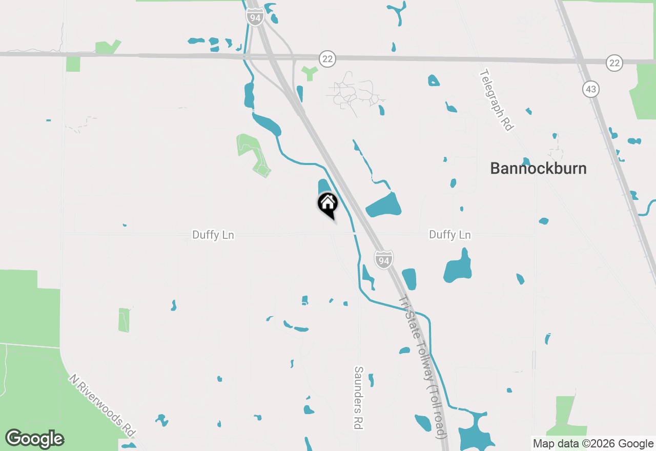 Map of 2320 Duffy Lane, Riverwoods, IL 60015