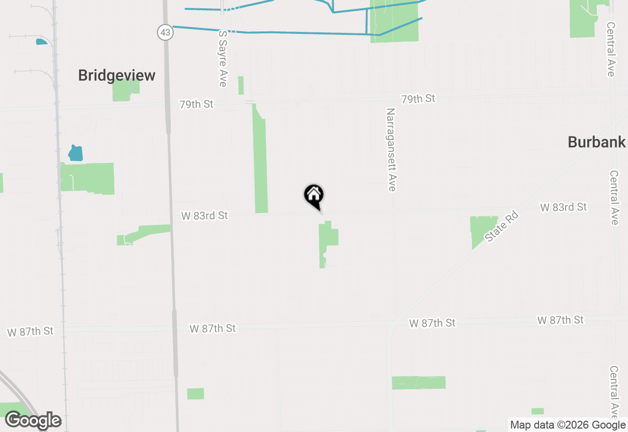 Map of 8301 Normandy Avenue, Burbank, IL 60459