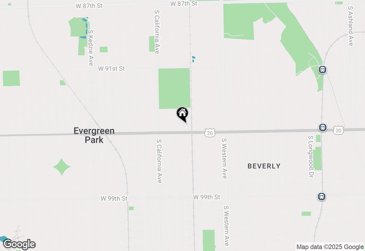 Map of 2635 W 94th Place, Evergreen Park, IL 60805