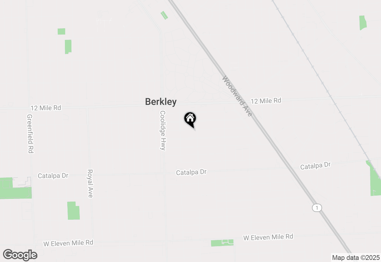 Map of 2193 Earlmont Road, Berkley, MI 48072