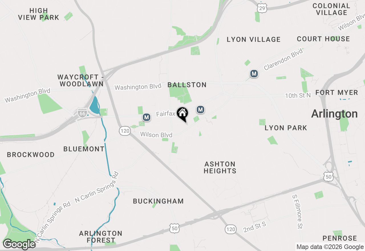 Map of 3830 9th Street N #507W, Arlington, VA 22203