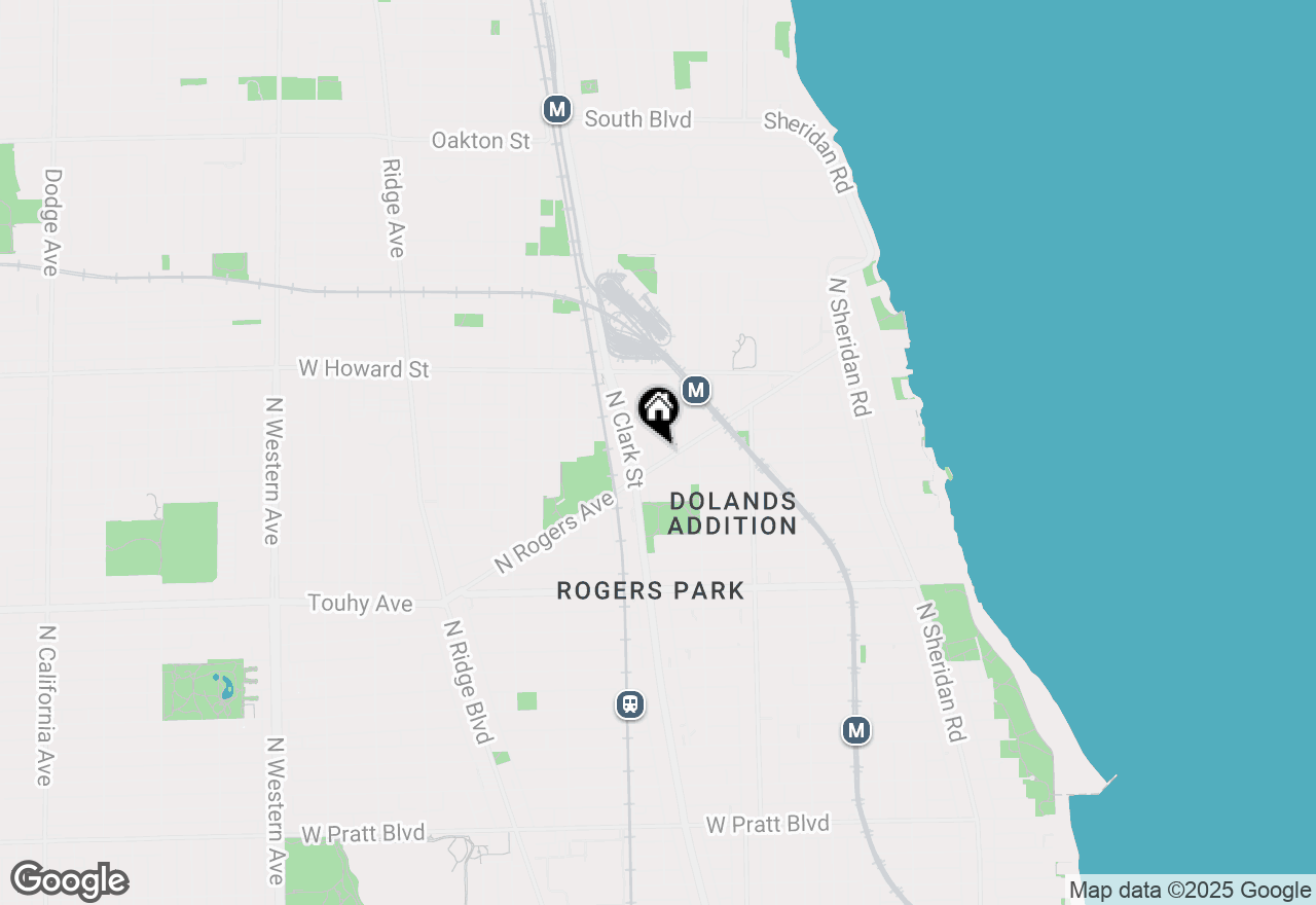 Map of 7428 N Rogers Avenue #2W, Chicago, IL 60626