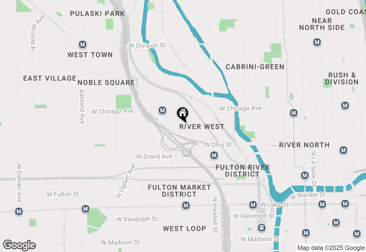Map of 701 N Milwaukee Avenue #4F, Chicago, IL 60642