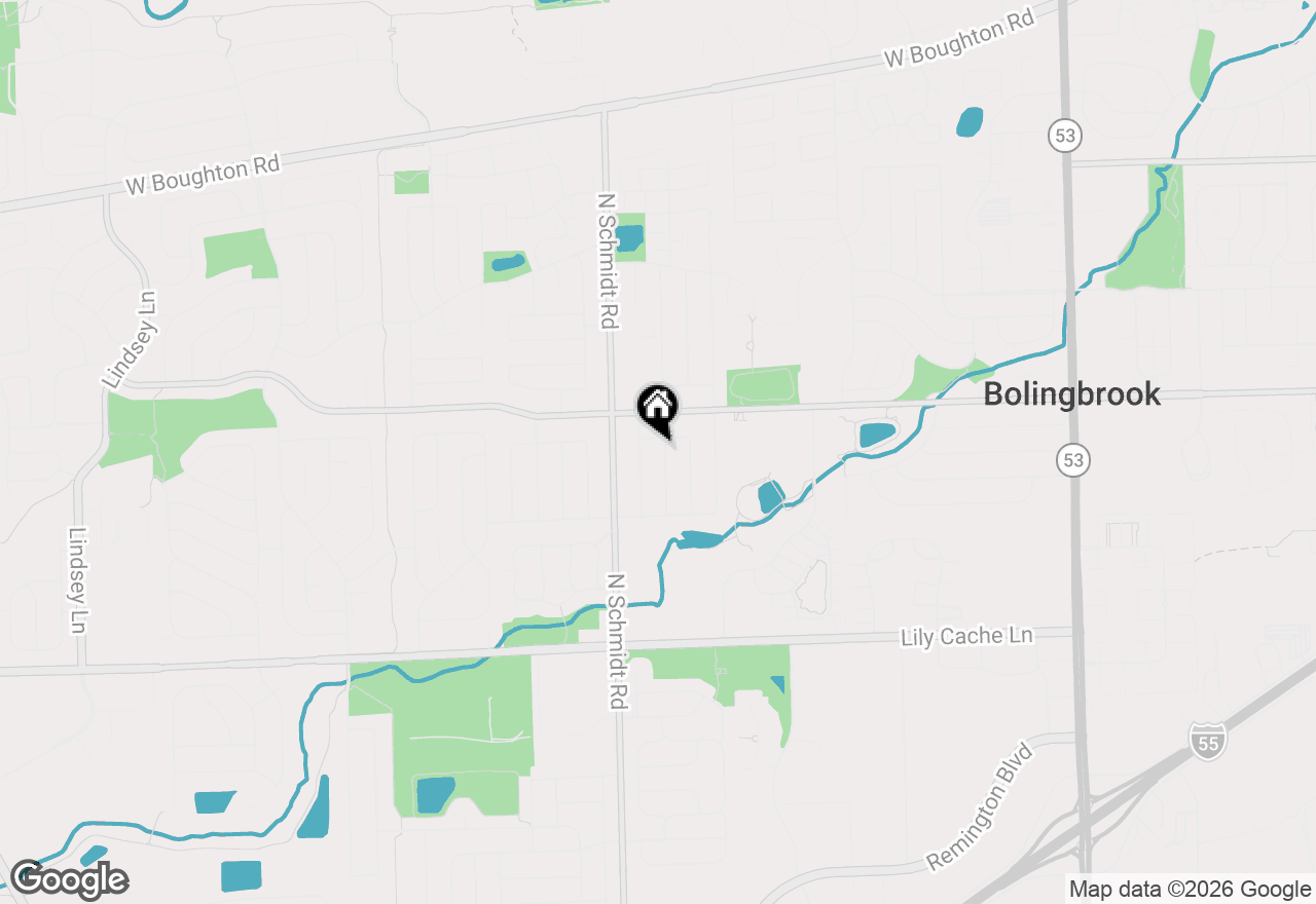 Map of 121 Newport Drive, Bolingbrook, IL 60440