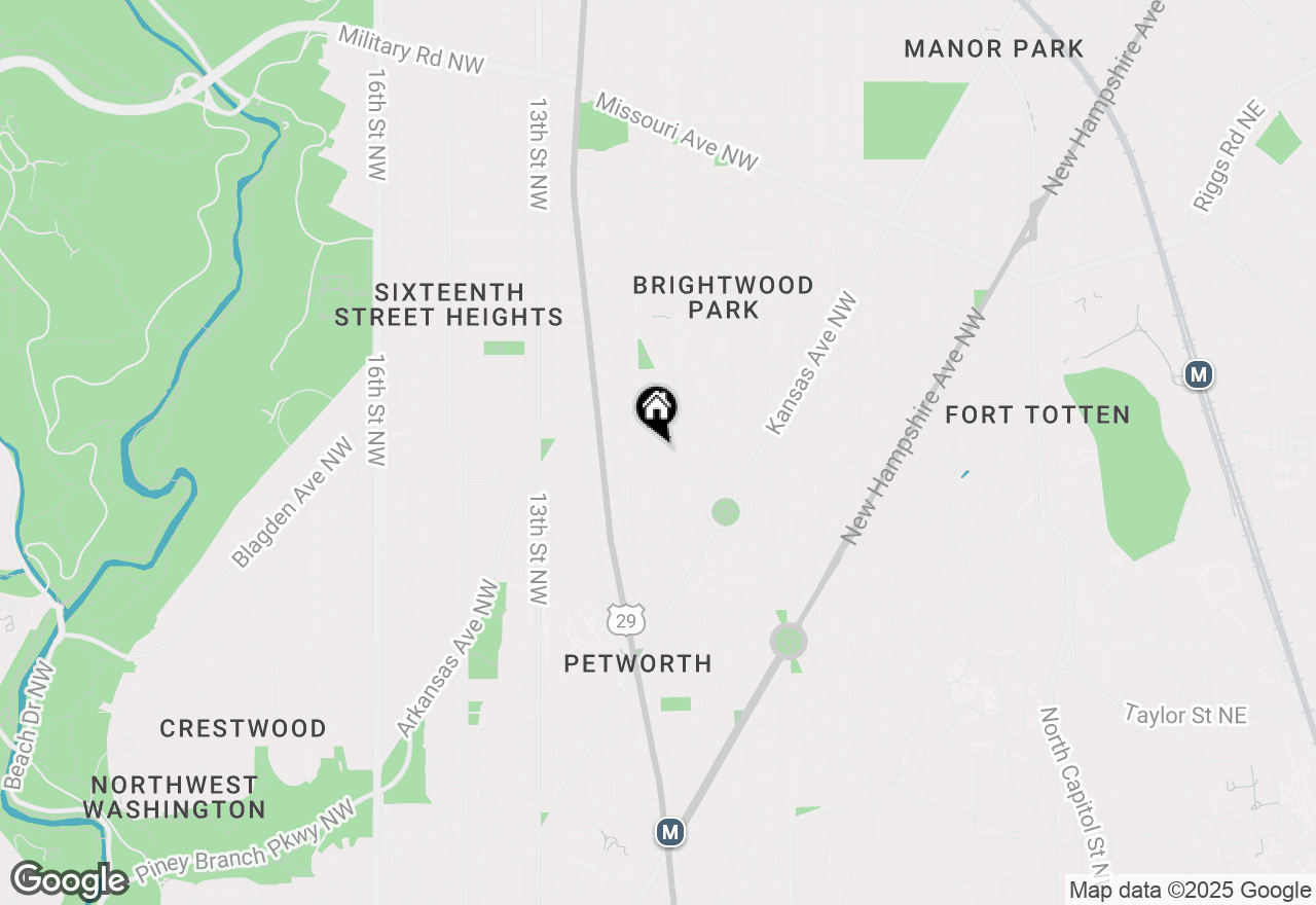 Map of 825 Nw Delafield Place, Washington, DC 20011