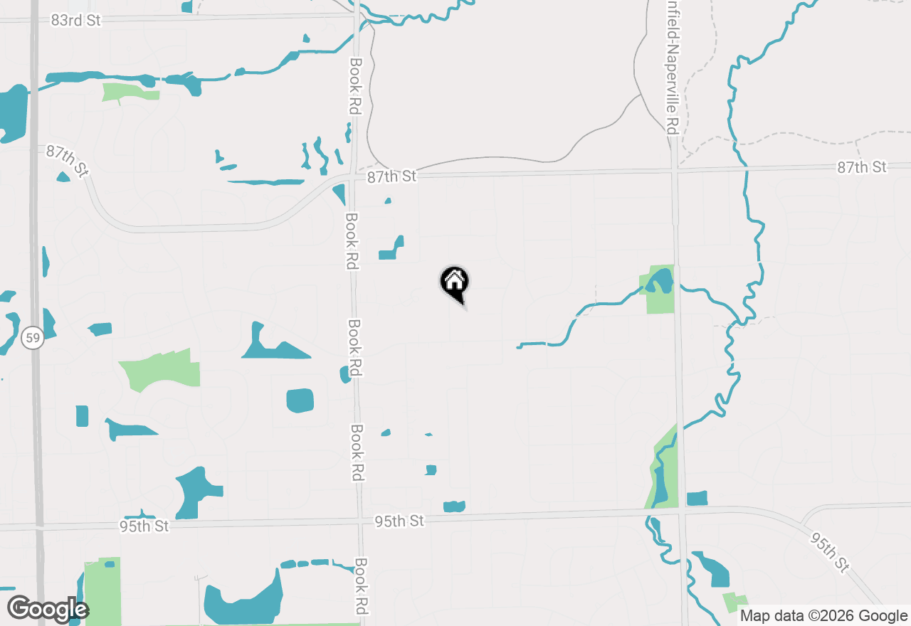 Map of 10S287 Alma Lane, Naperville, IL 60564