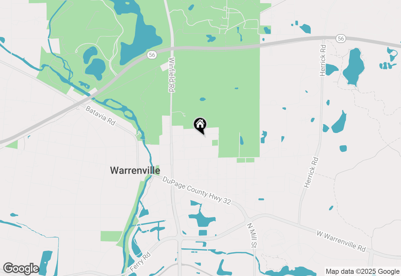 Map of 27W733 Greenview Avenue, Warrenville, IL 60555