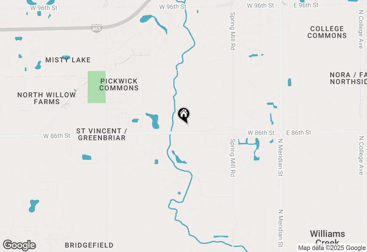 Map of 8627 Emerald Lane, Indianapolis, IN 46260