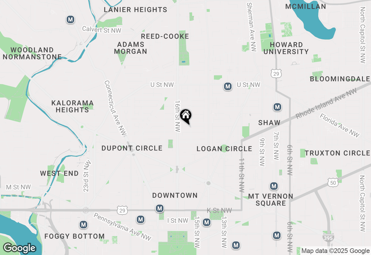 Map of 1517 Corcoran Street Nw, Washington, DC 20009