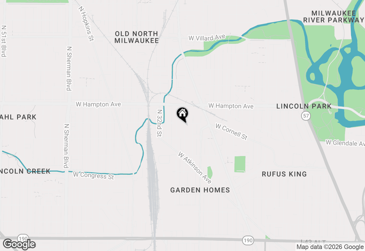 Map of 4661 N 29th St #4661A, Milwaukee, WI 53209