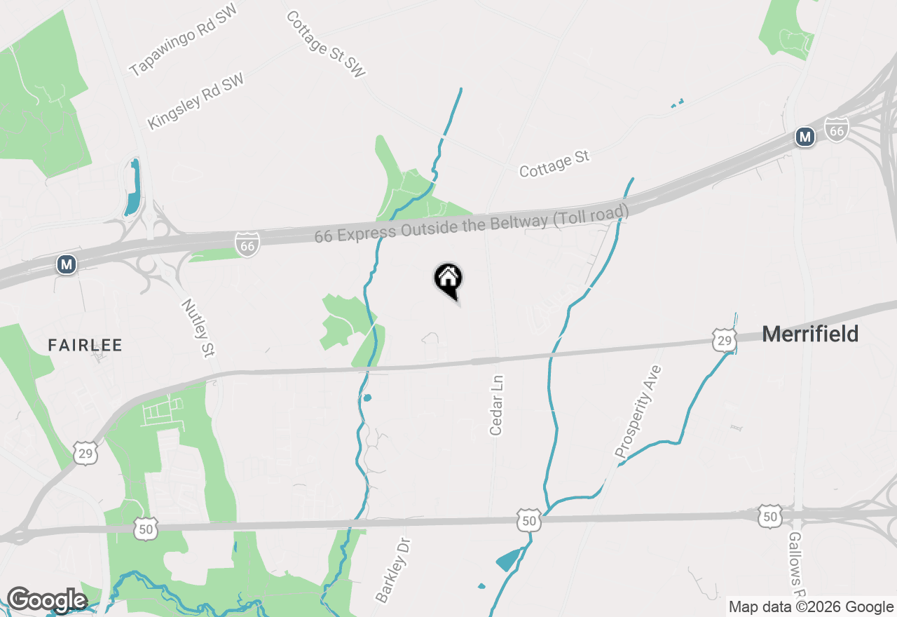 Map of 2839 Cedarest Road, Fairfax, VA 22031