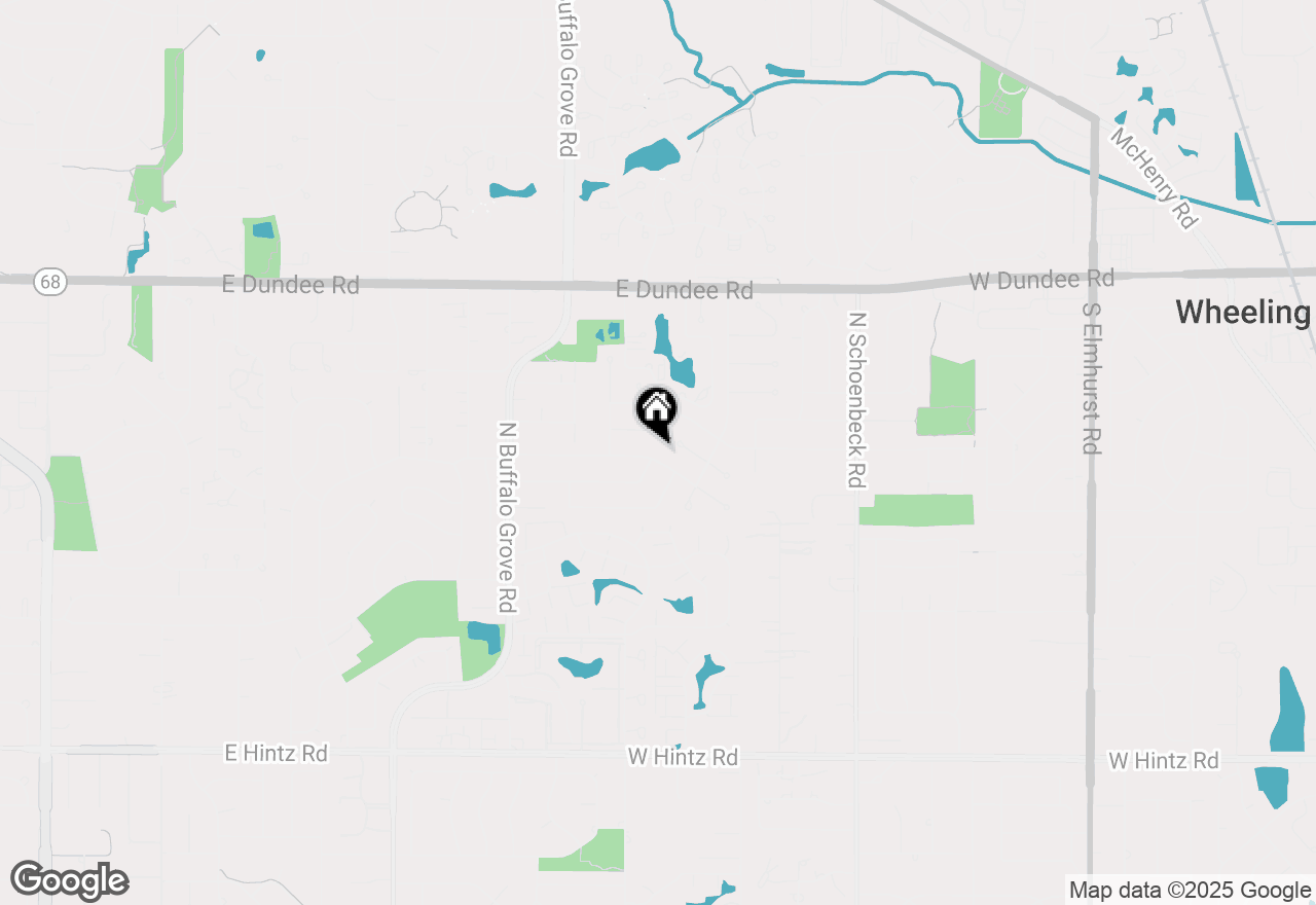 Map of 274 University Drive, Buffalo Grove, IL 60089