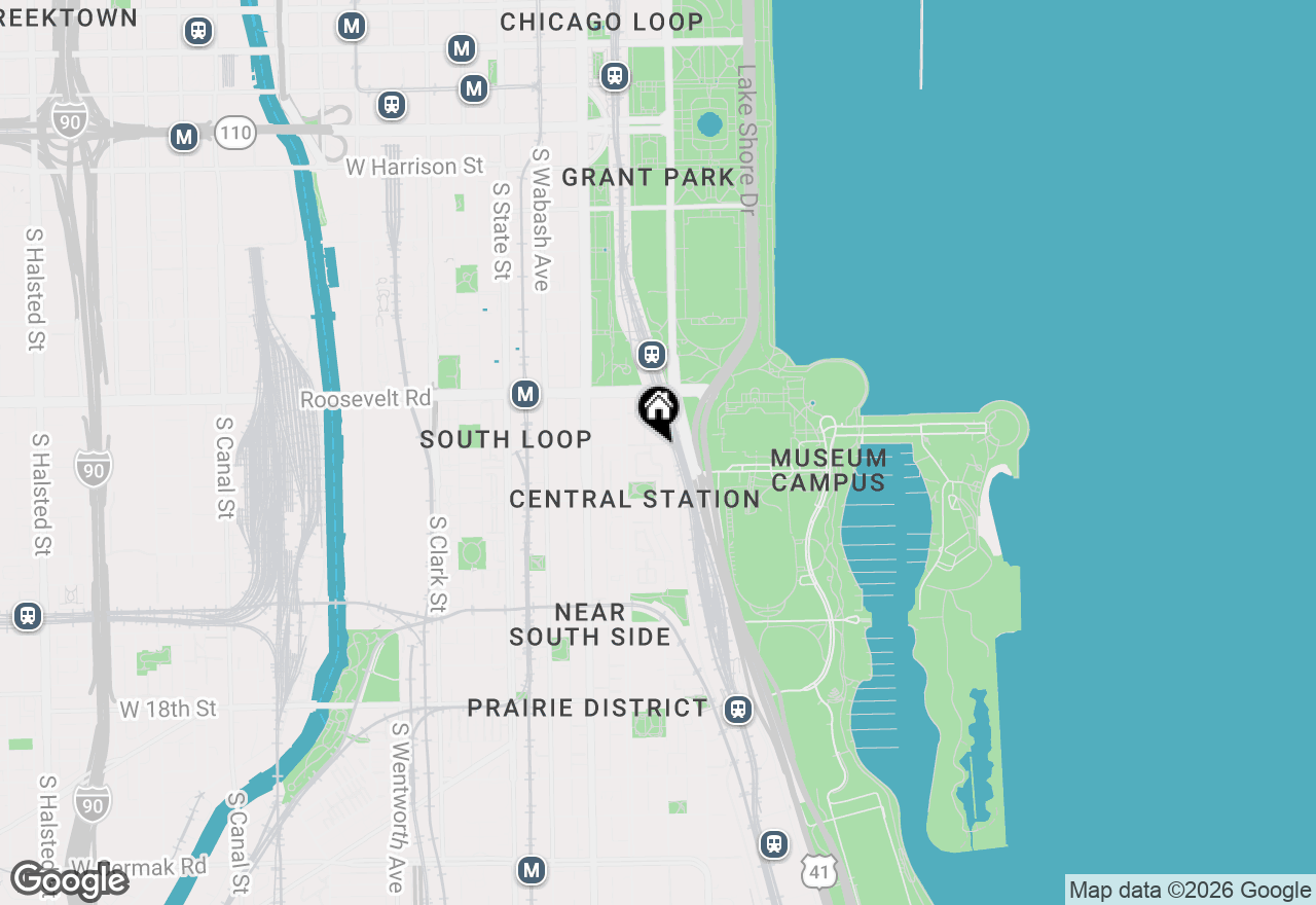 Map of 233 E 13th Street #1001, Chicago, IL 60605