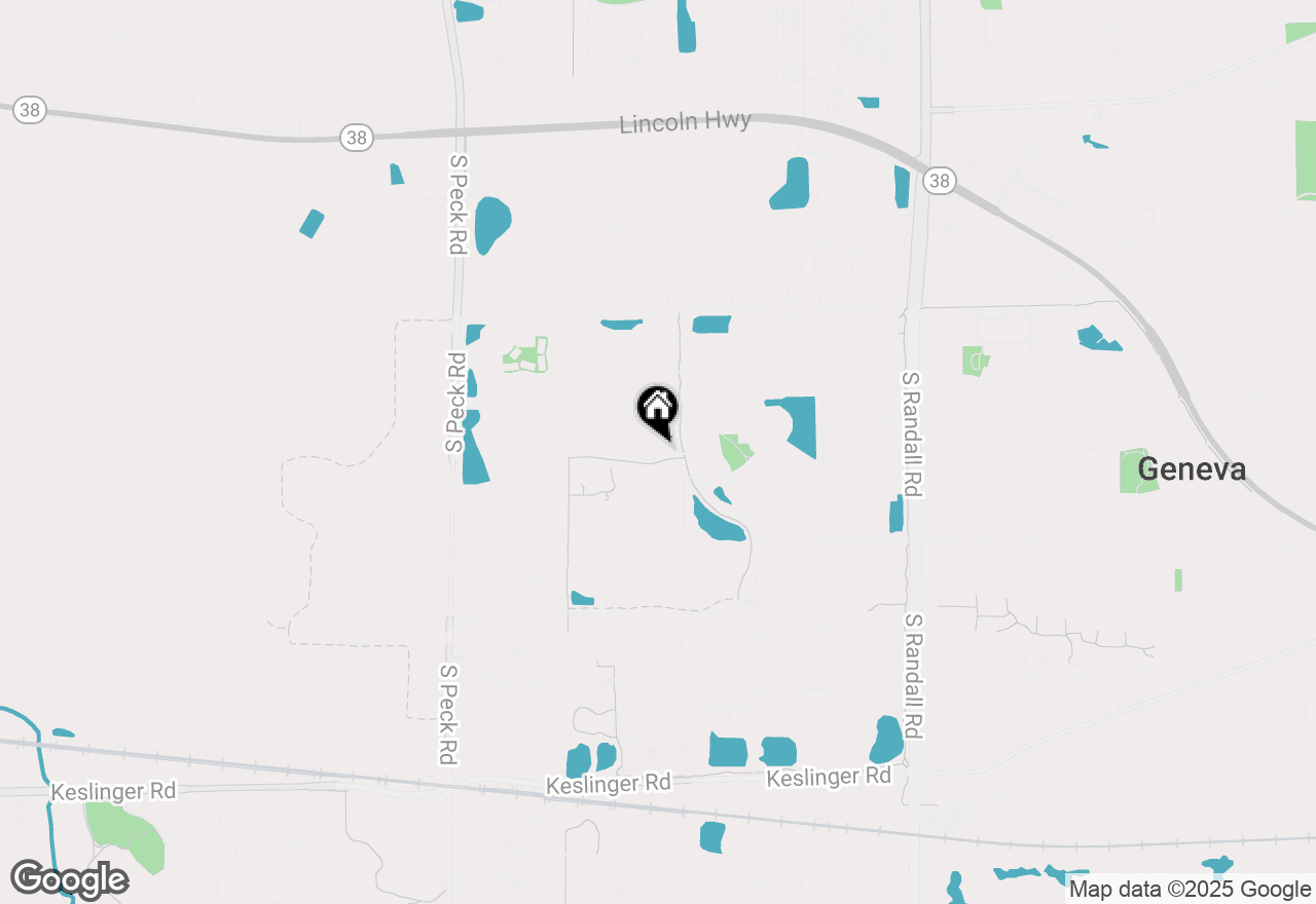 Map of 404 Bluegrass Lane, Geneva, IL 60134