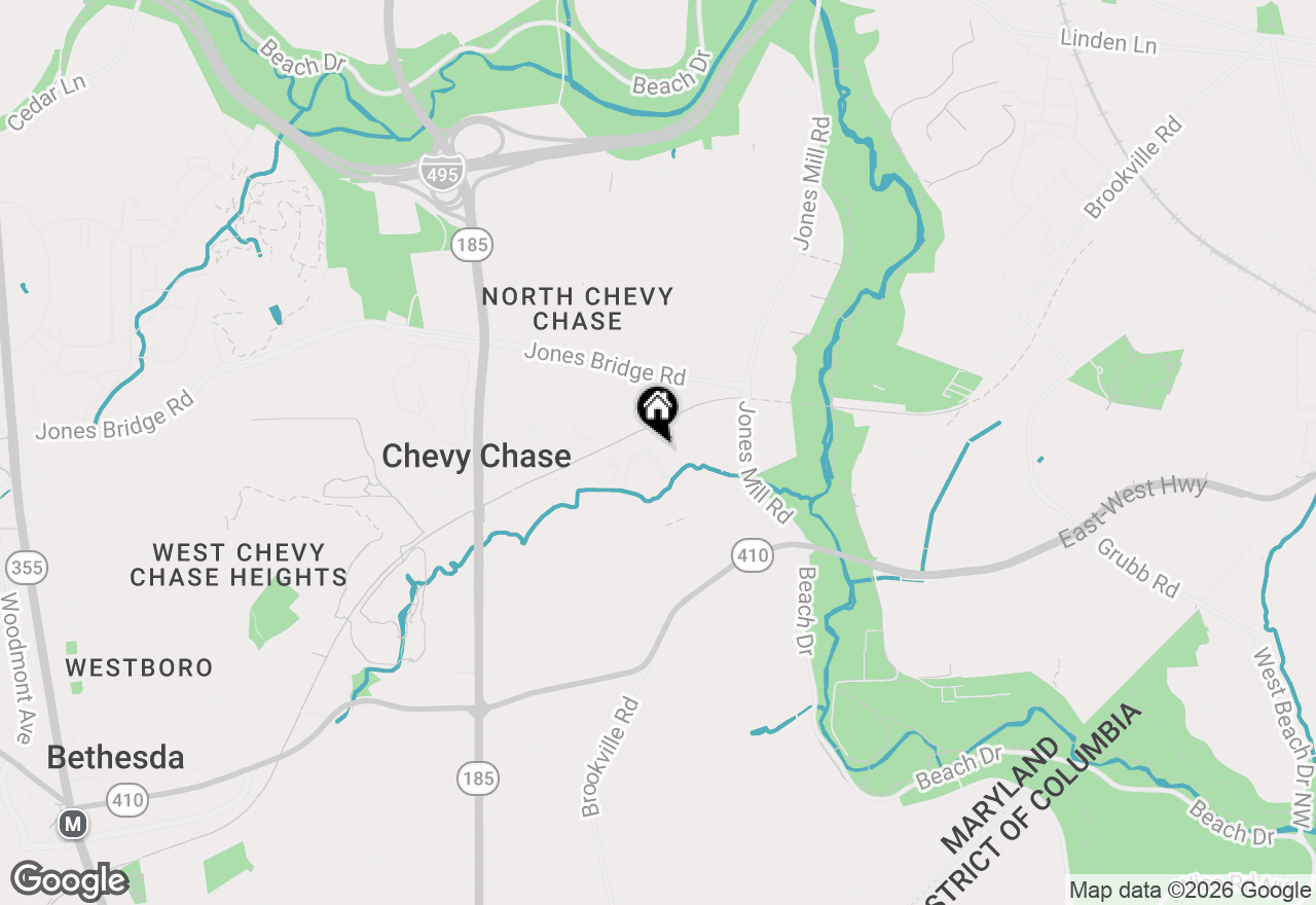 Map of 3523 Hamlet Place #501, Chevy Chase, MD 20815