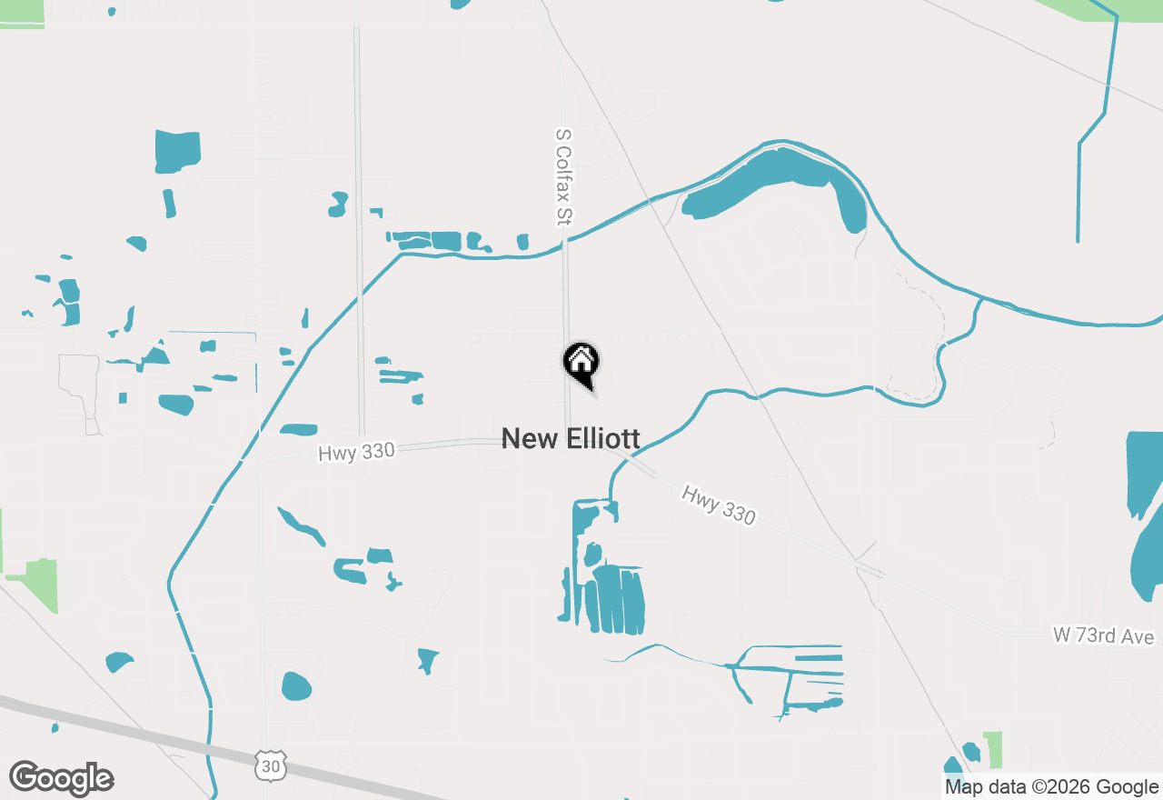 Map of 1735 S Fairbanks Street, Griffith, IN 46319