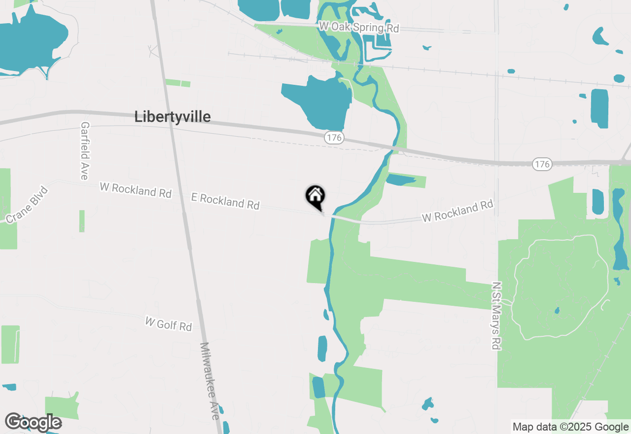 Map of 837 E Rockland Road, Libertyville, IL 60048