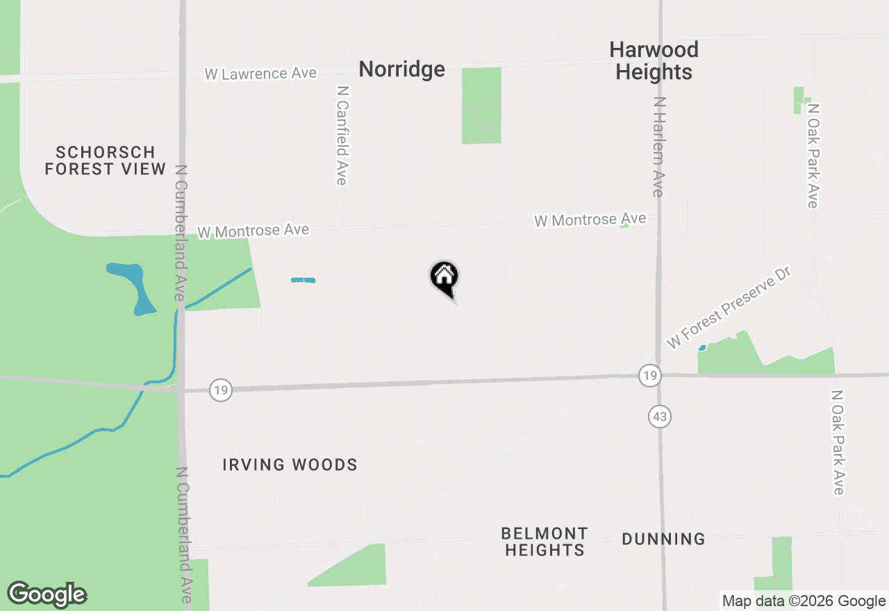 Map of 4157 N Ozark Avenue, Norridge, IL 60706