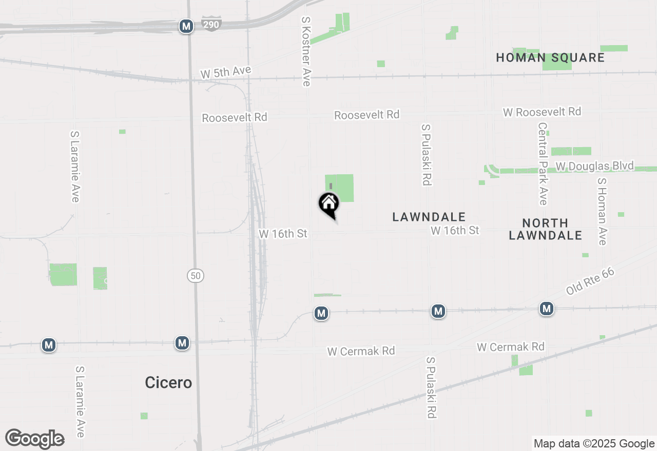 Map of 1547 S Kolin Avenue, Chicago, IL 60623