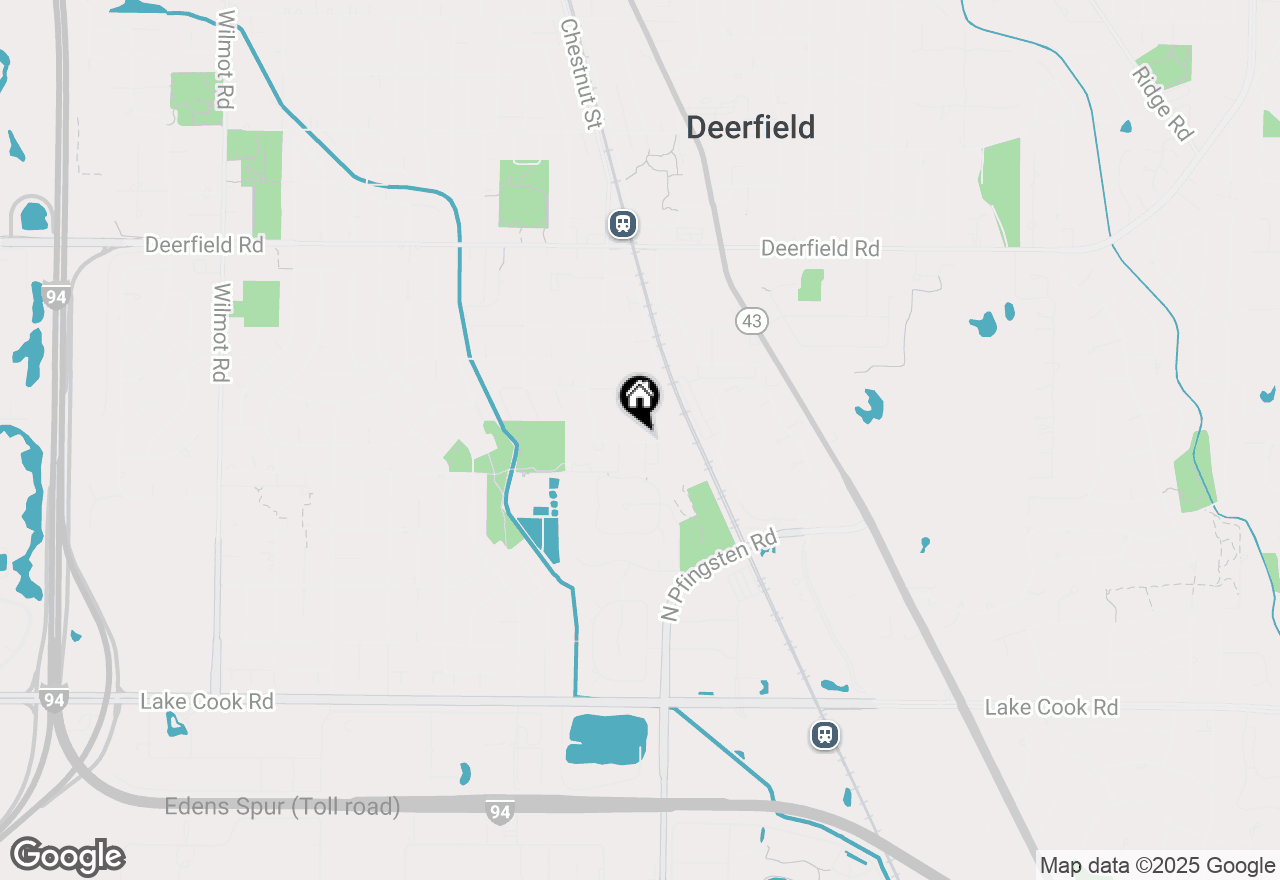 Map of 834 Poplar Lane, Deerfield, IL 60015