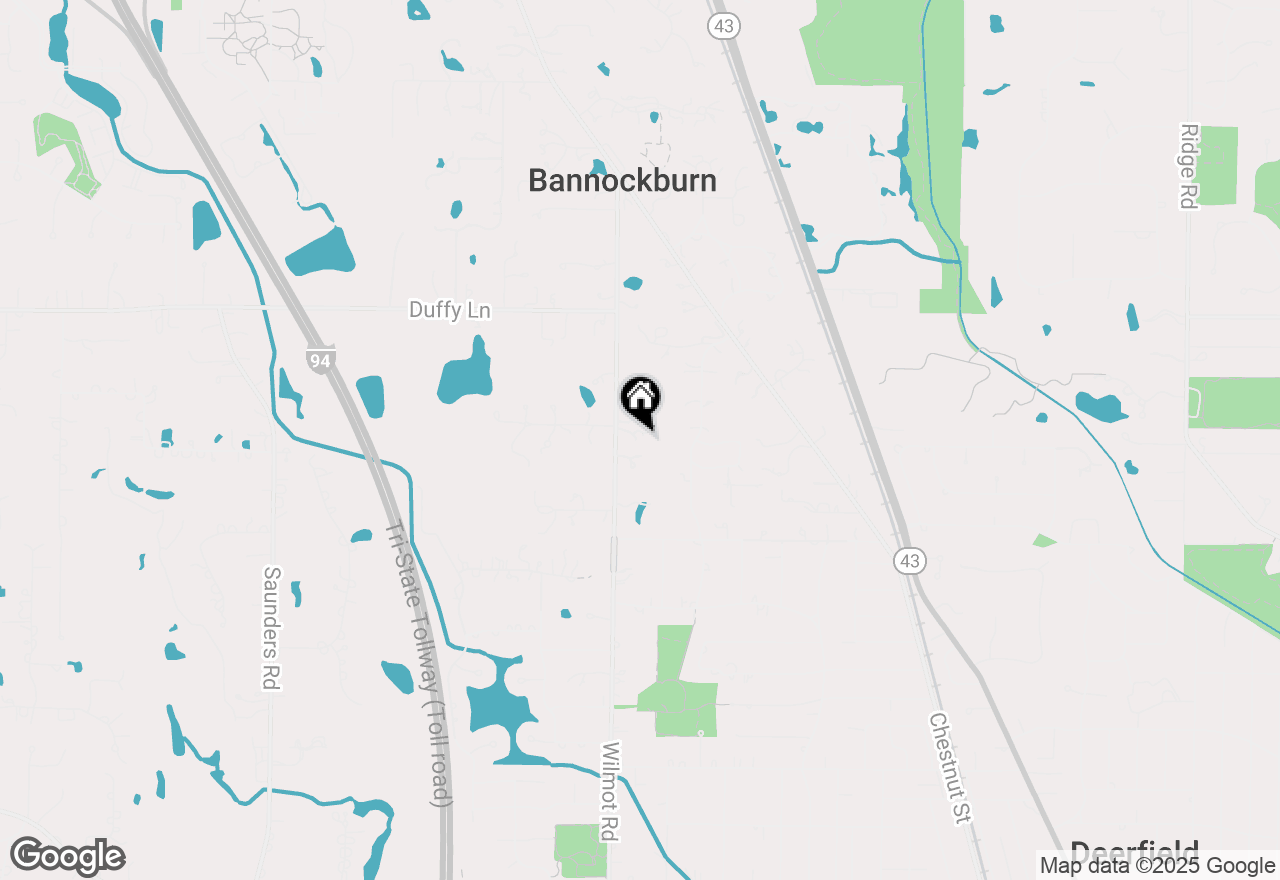 Map of (Address confidential), Bannockburn, Illinois 60015