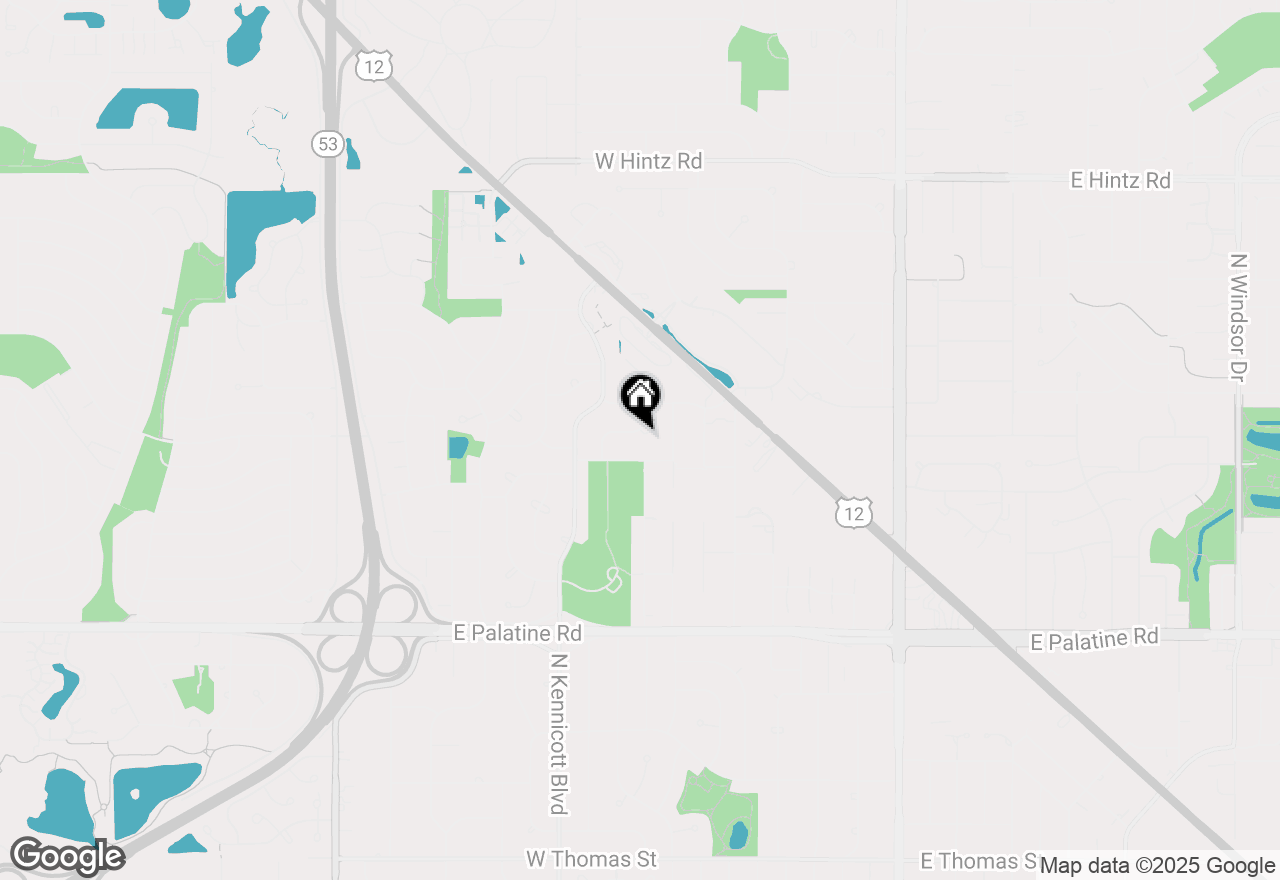 Map of 723 W Gettysburg Drive, Arlington Heights, IL 60004