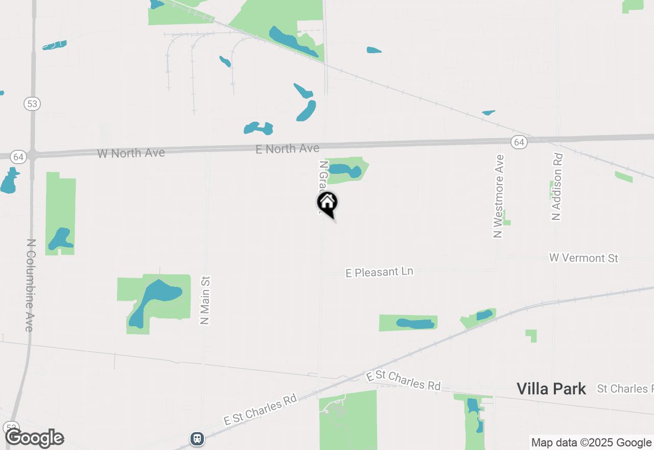 Map of 537 N Grace Street, Lombard, IL 60148