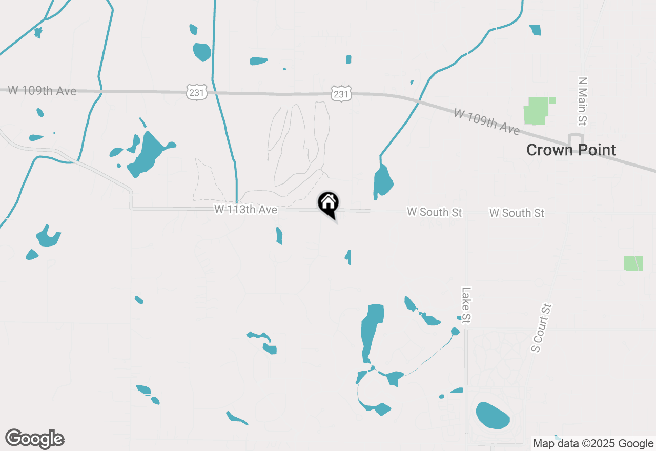 Map of 11341 Lakewood Street, Crown Point, IN 46307