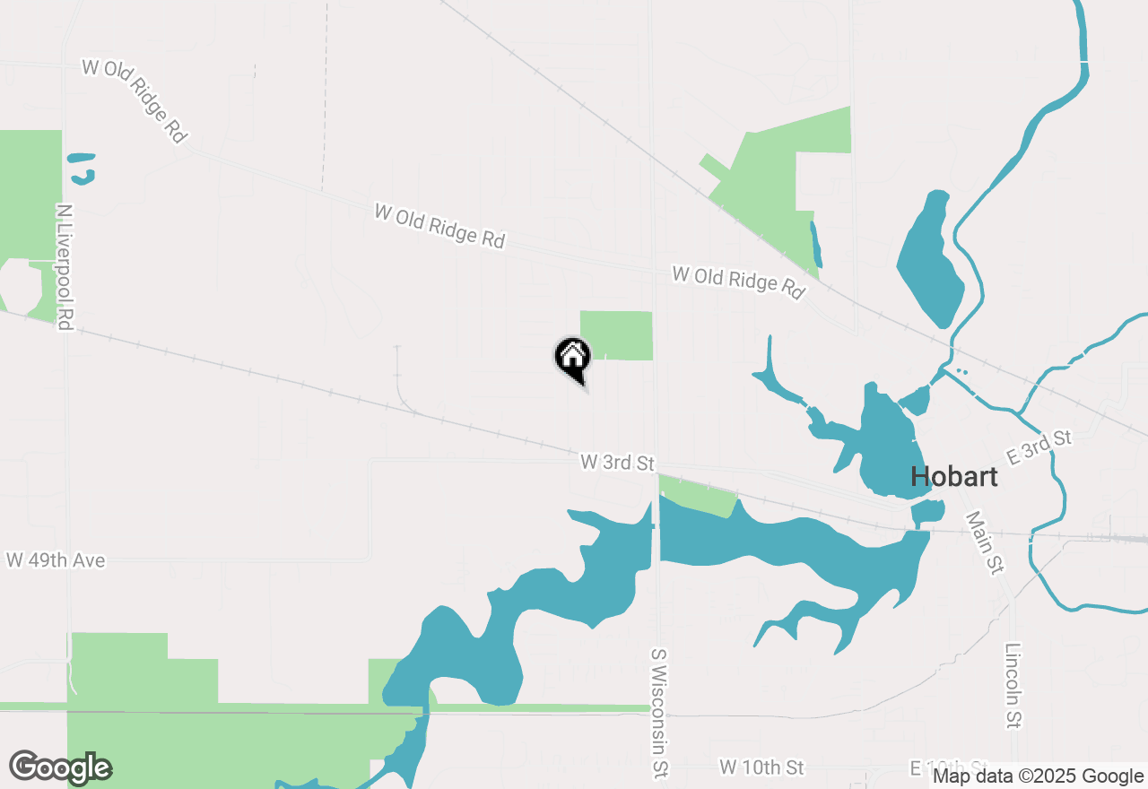 Map of 160 S Delaware Street, Hobart, IN 46342