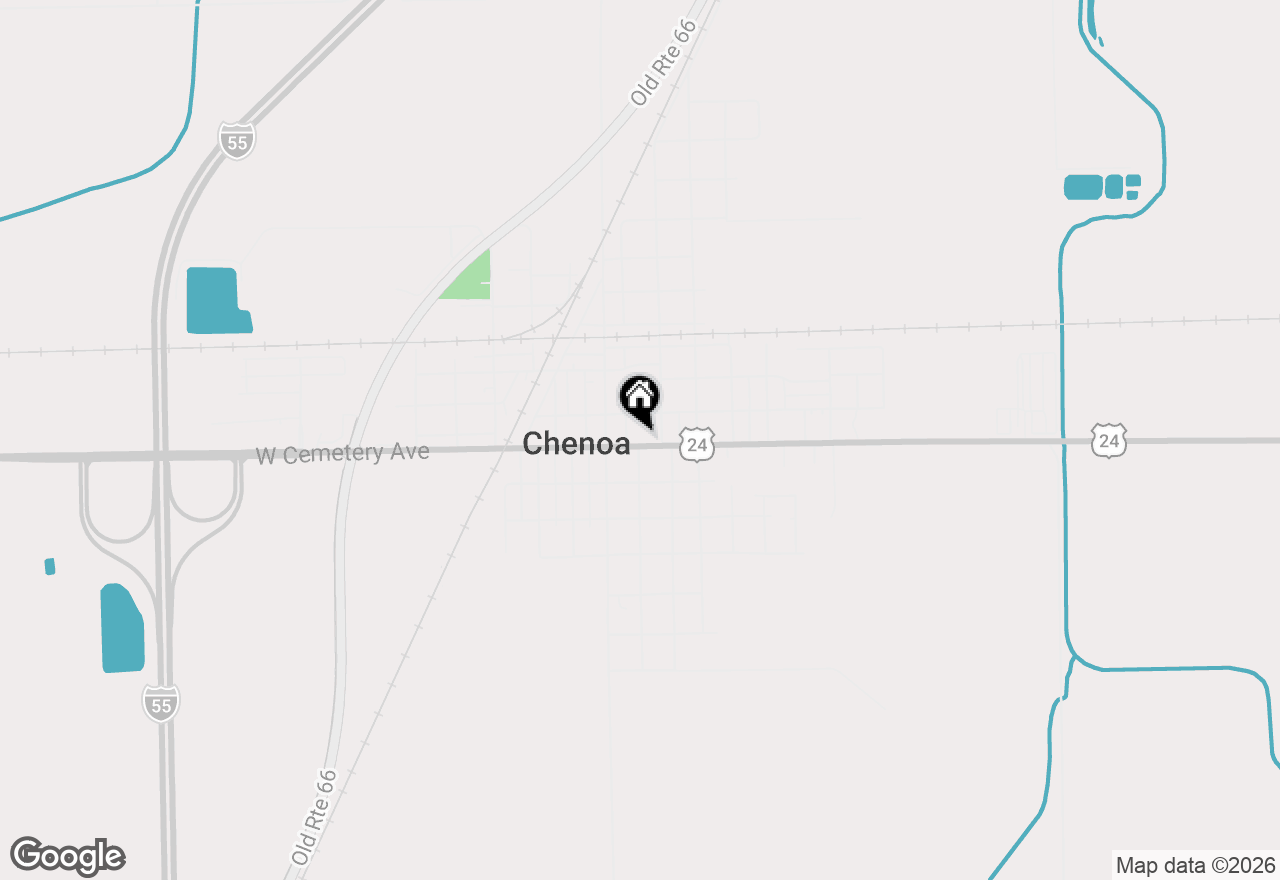 Map of 507 E Cemetery Street, Chenoa, IL 61726