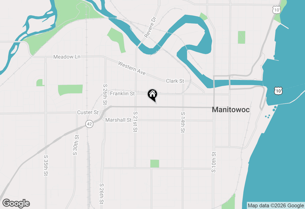 Map of 938 S 18th St, Manitowoc, WI 54220