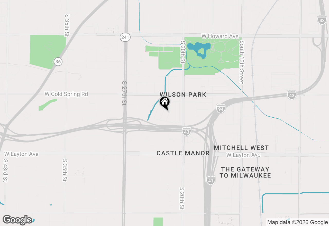 Map of 4418 S Kentucky Ave, Milwaukee, WI 53221