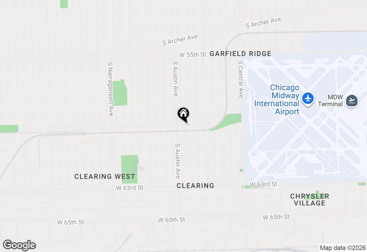 Map of 5918 S Mason Avenue, Chicago, IL 60638