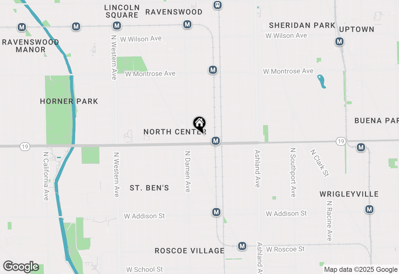 Map of 1917 W Cuyler Avenue, Chicago, IL 60613