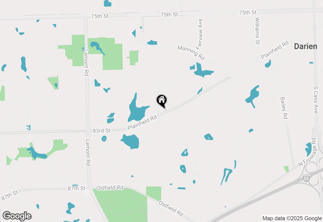 Map of 704 Plainfield Road, Downers Grove, IL 60516