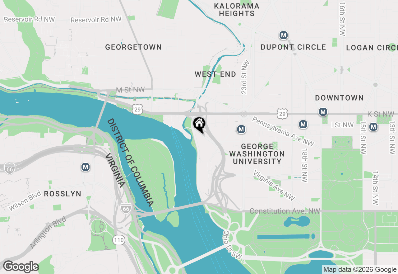 Map of 2700 Virginia Avenue Nw #1109, Washington, DC 20037