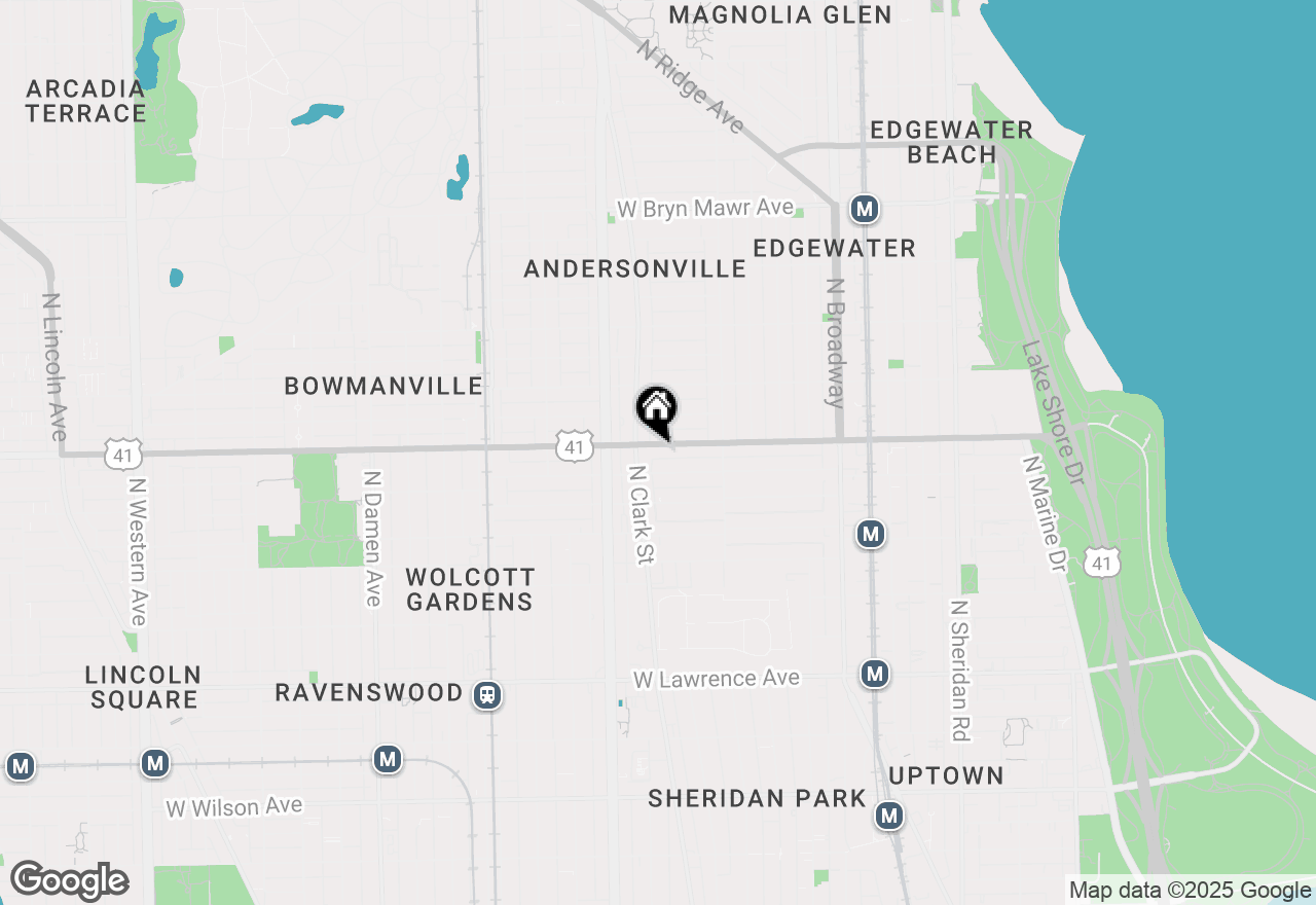 Map of 1471 W Foster Avenue #1E, Chicago, IL 60640