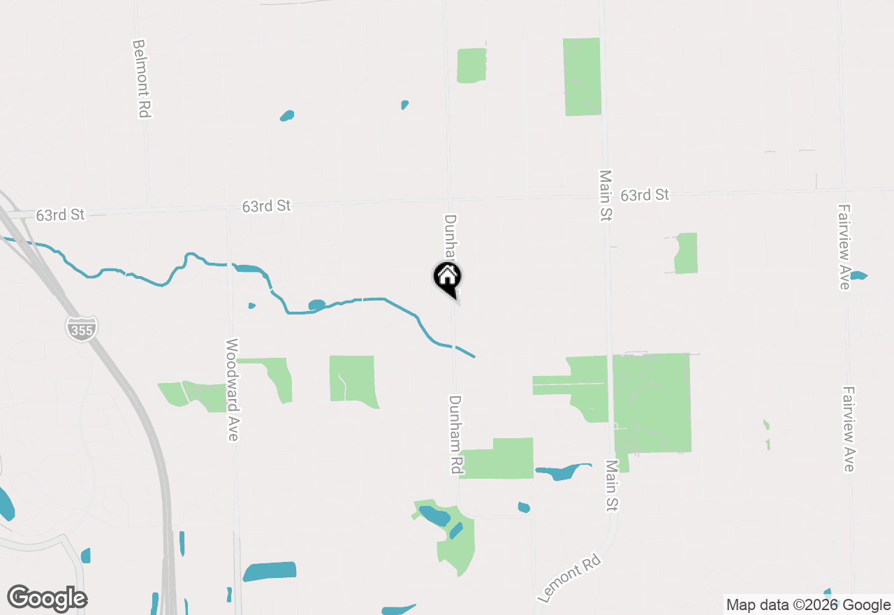 Map of 1400 Palmer Street, Downers Grove, IL 60516