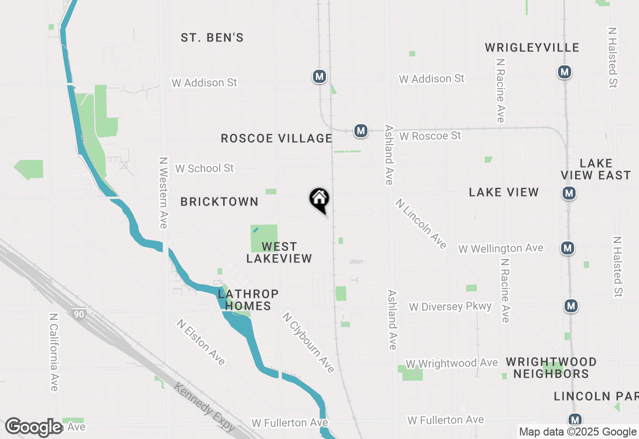 Map of 1828 W Barry Avenue, Chicago, IL 60657