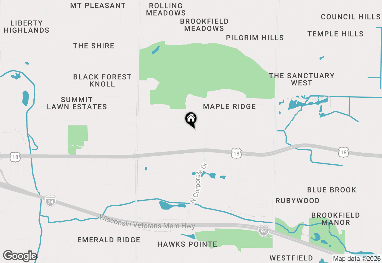 Map of 18125 W Wisconsin Ave #203, Brookfield, WI 53045