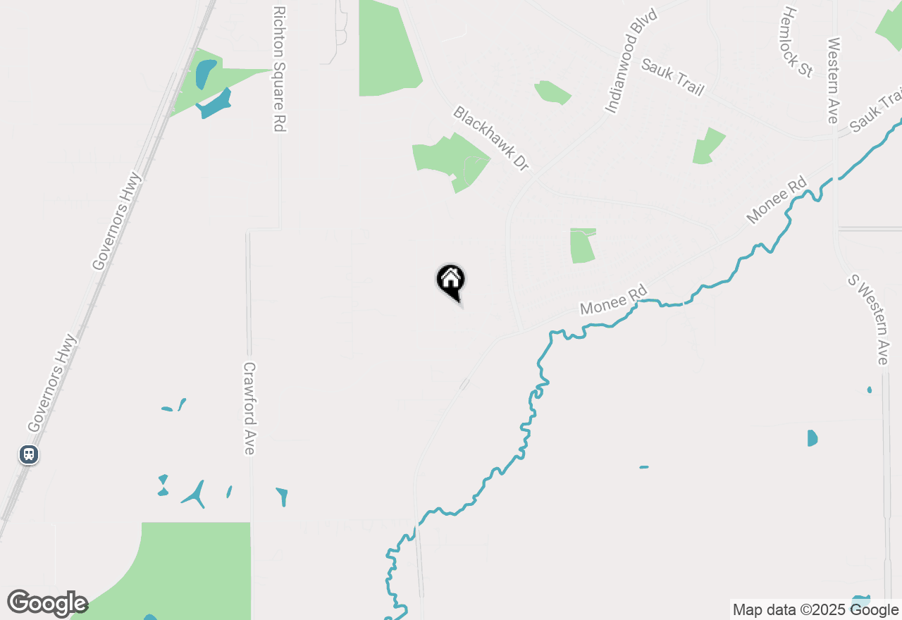 Map of 458 Tahoe Street, Park Forest, IL 60466