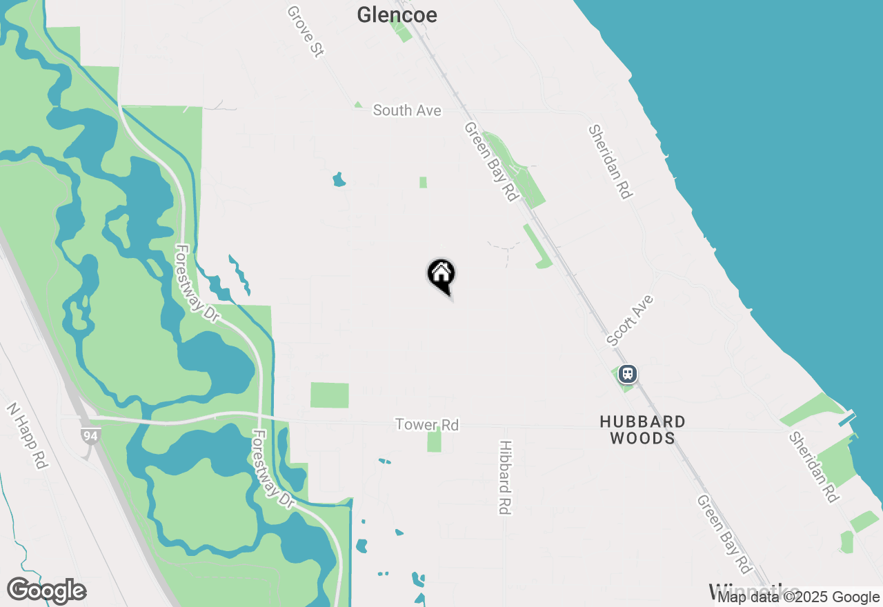 Map of 503 Oakdale Avenue, Glencoe, IL 60022